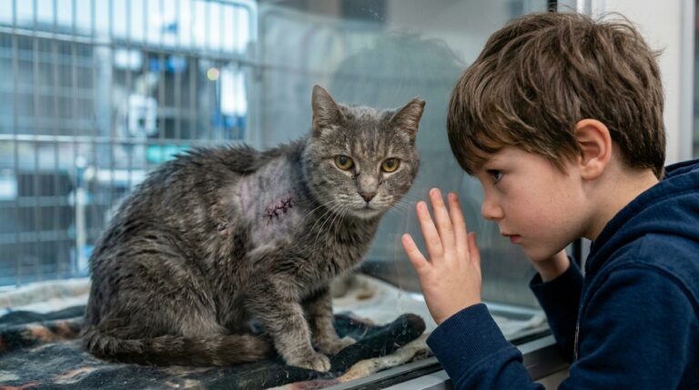 When the Lights Went Out, an Old Cat Showed Us What Matters