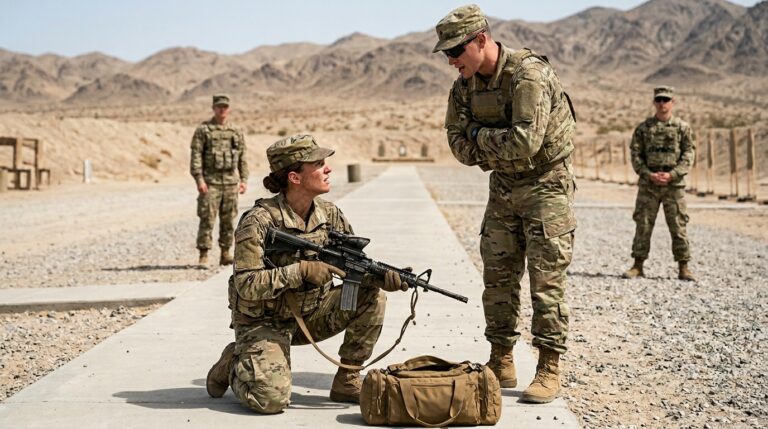 The Wear and Tear of Uncredited Labor Behind the High-Contrast Lines of a Desert Standoff