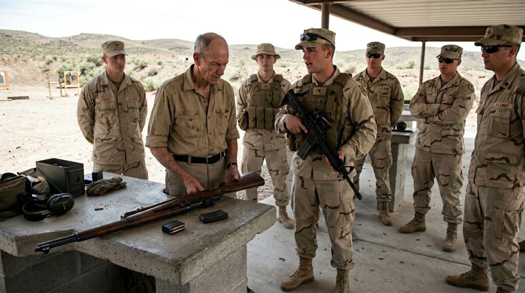 The Weight of Brass and Breath: How an Old Man’s Scars Rewrote the Modern Rifle Line
