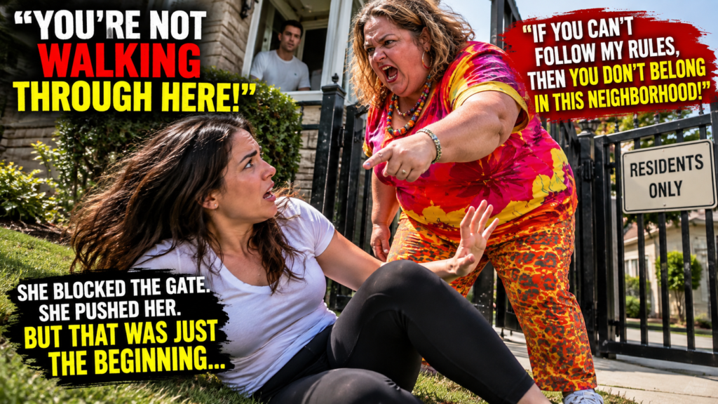 Karen Blocked the Neighborhood Gate and Declared It Hers—Then One Neighbor Decided to Fight Back