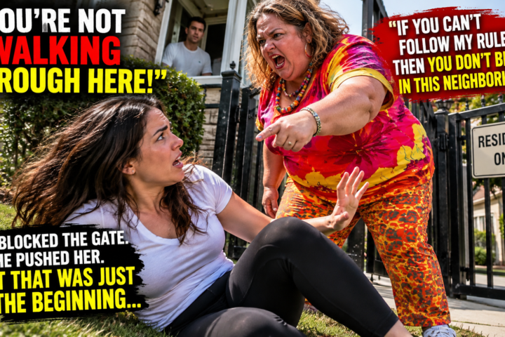 Karen Blocked the Neighborhood Gate and Declared It Hers—Then One Neighbor Decided to Fight Back