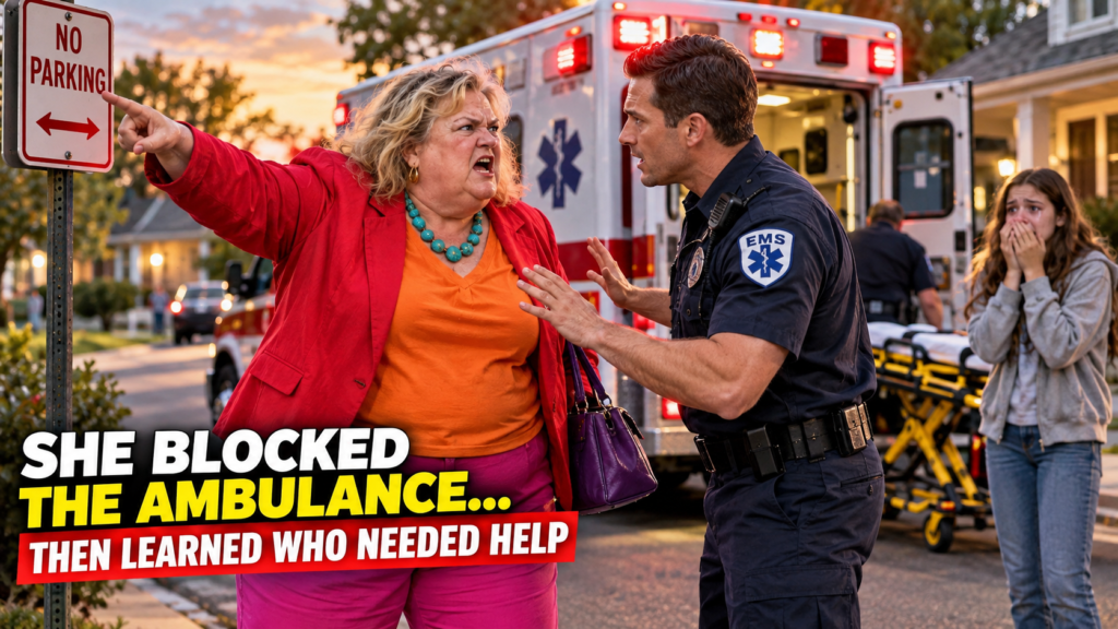Karen Blocked the Ambulance Over a Parking Rule—Then She Learned Why It Was Really There