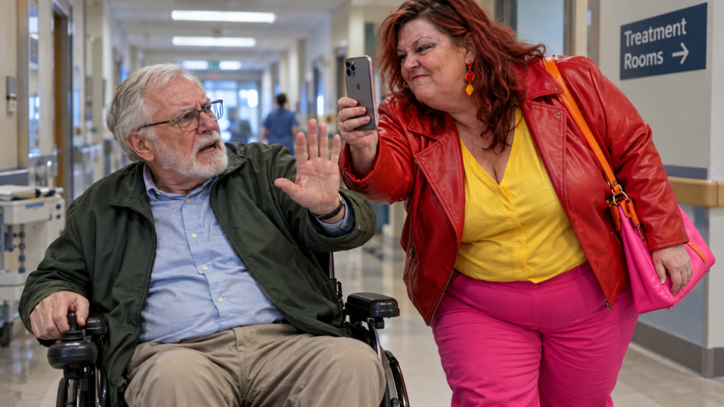 She Filmed the Elderly Man in His Wheelchair, Certain She Had Caught Him Hiding Something at the Hospital