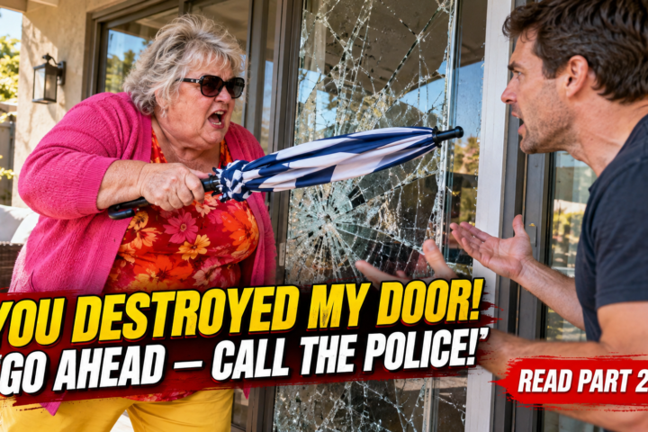 Karen Smashed the Sliding Door, Then Accused the Man Who Witnessed It of Attacking Her