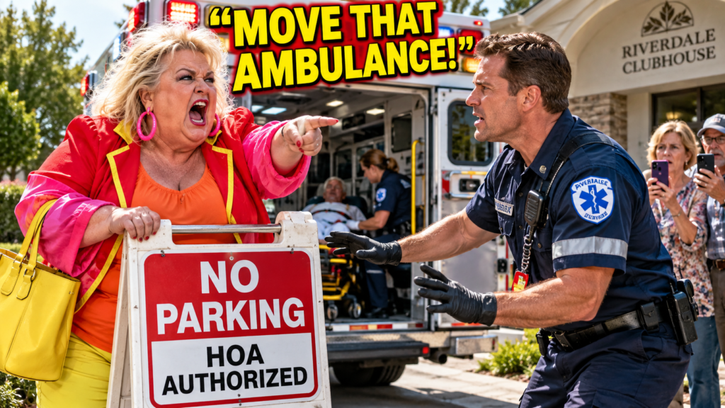 Karen Blocked an Ambulance With an HOA Sign—Then the Community Discovered Who Had Authorized Her