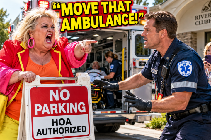 Karen Blocked an Ambulance With an HOA Sign—Then the Community Discovered Who Had Authorized Her