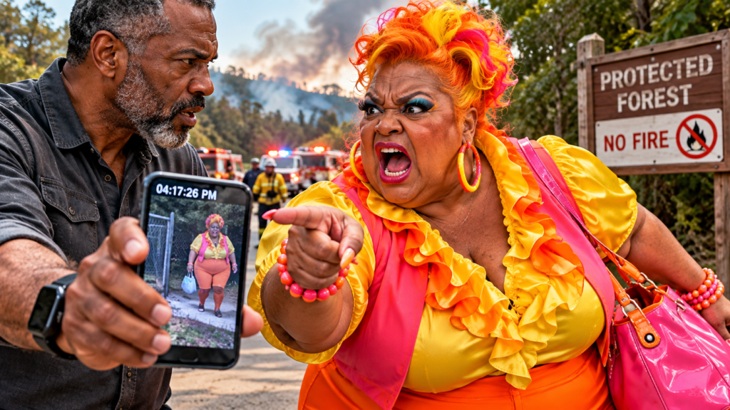 Karen Was Caught Near the Burning Forest—Then a Second Camera Changed Everything