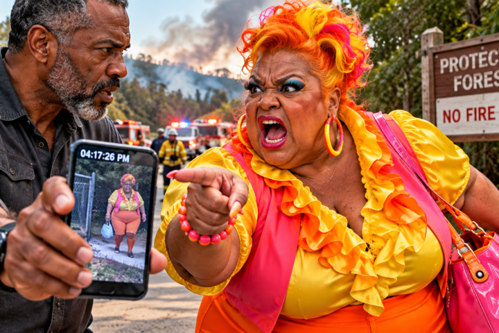 Karen Was Caught Near the Burning Forest—Then a Second Camera Changed Everything
