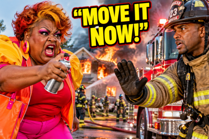 Karen Demanded Firefighters Ask Permission Before Blocking Her Driveway—Then the Fire Changed Everything