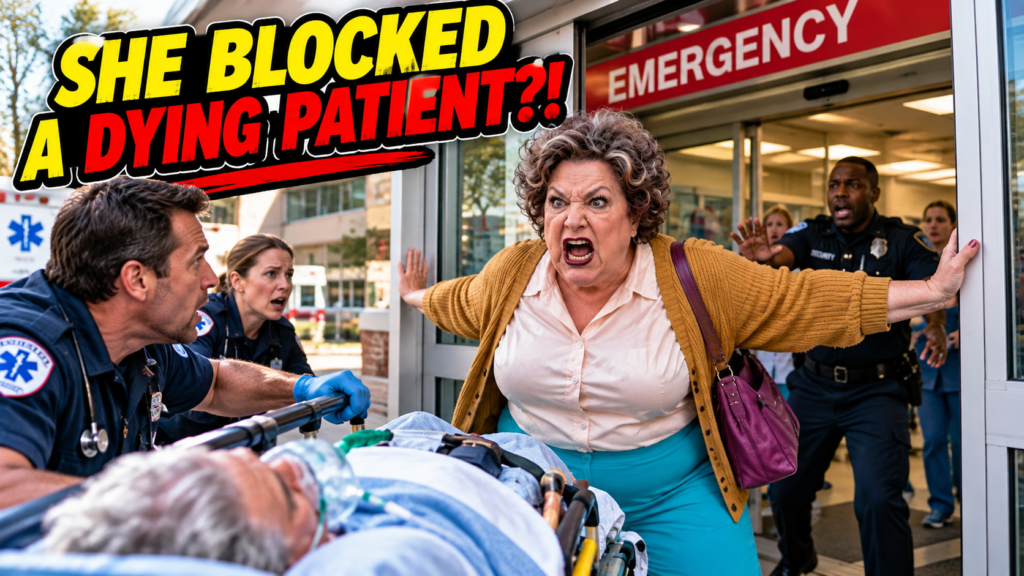 The Emergency Door Standoff That Turned a Hospital Entrance Into a Test of Courage
