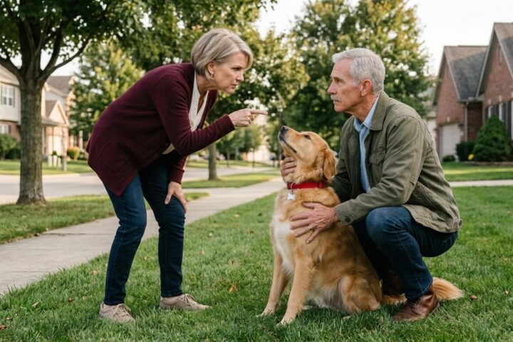 She Accused Her Neighbor of Hiding a Lost Dog—Then He Checked the Collar