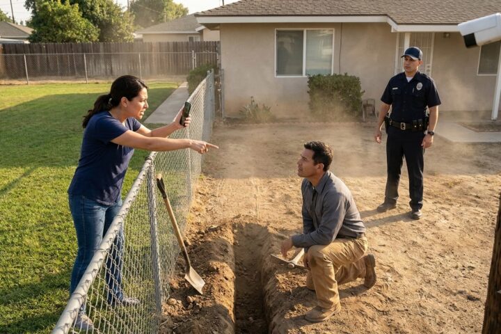 The Trench Beside Her House