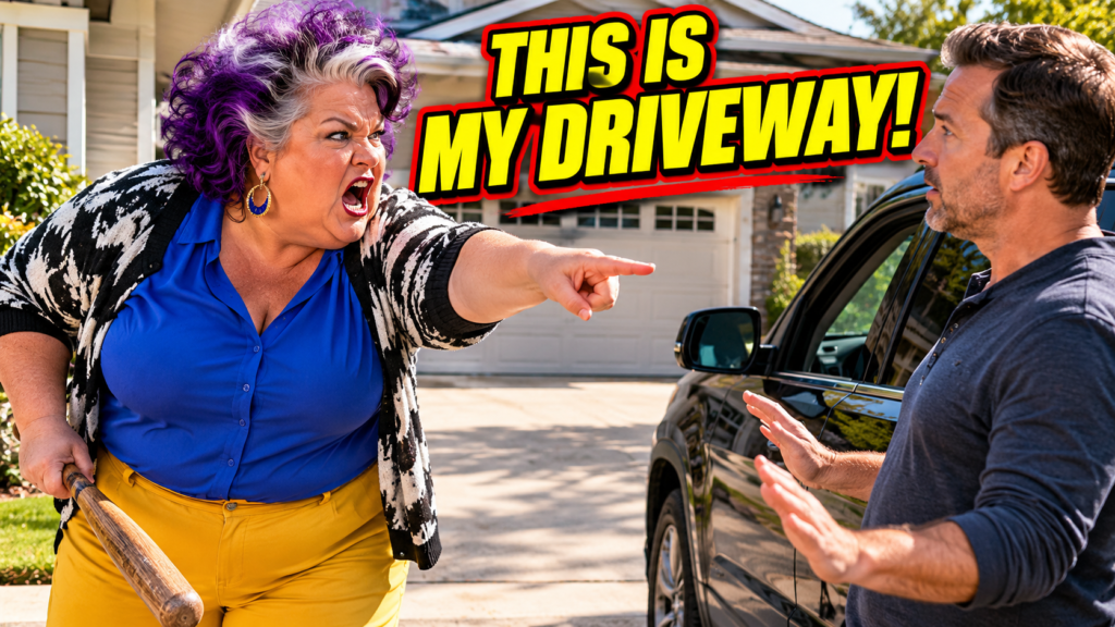 She Claimed His Driveway Was Hers—Then the Man Asked One Question She Couldn’t Answer