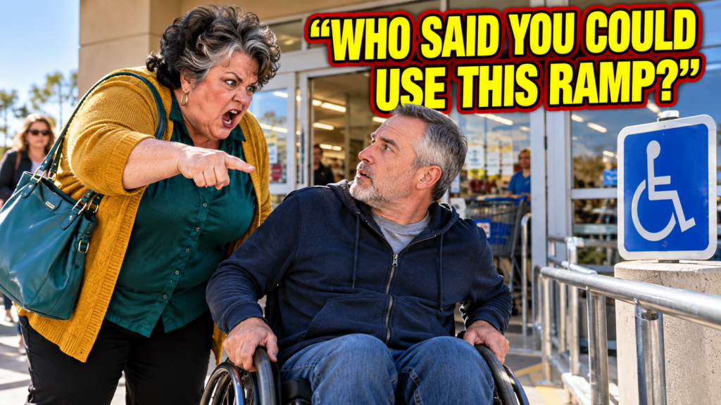 The Woman Who Demanded Permission Before a Wheelchair User Could Reach the Store