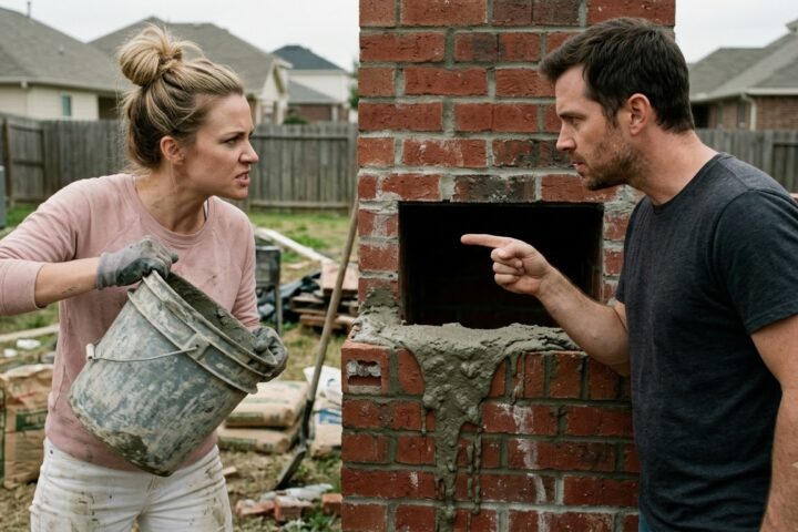 She Spilled the Cement, but the Man Watching Her Was Already Deciding Who Deserved the Blame